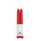 Pair of Hand-Dipped Beeswax Taper Candles: 8" / Red Bluecorn Candles