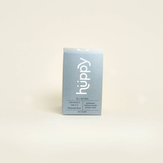 Toothpaste Tablets - Charcoal Mint - Box Huppy
