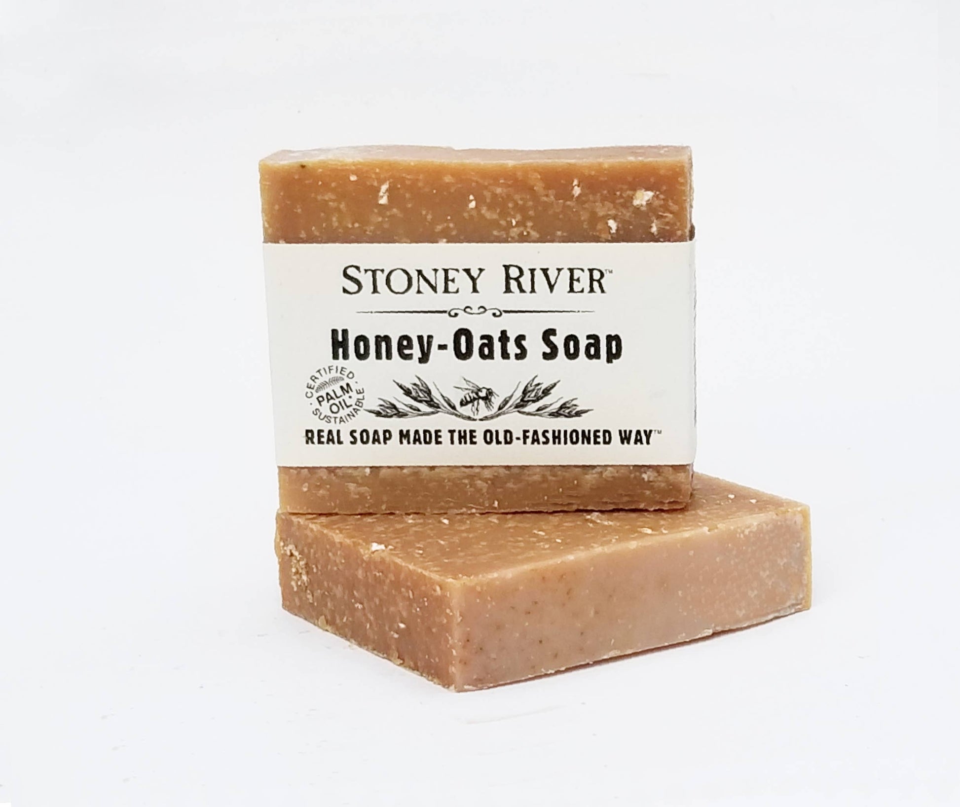 Stoney River Soaps - Honey Oats Soap Bar (made with gluten free oats) Stoney River Soaps