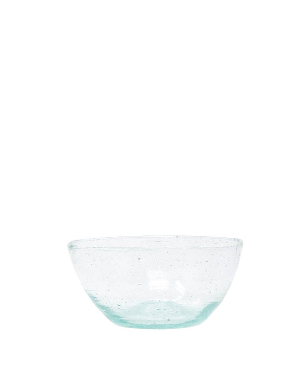 Bubbled Glass Pasta Bowl - Clear The Little Market