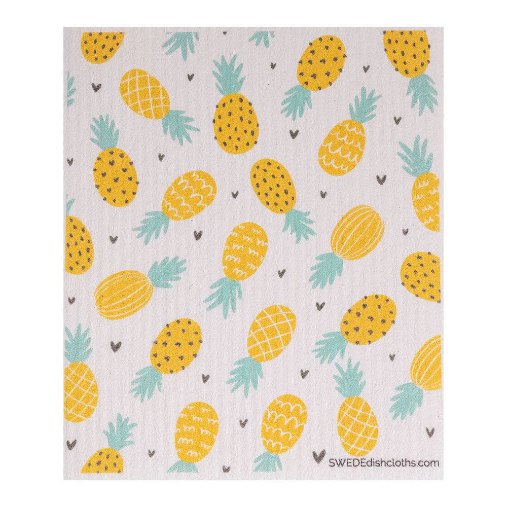 Swedish Dishcloth Pineapple Collage Spongecloth SWEDEdishcloths