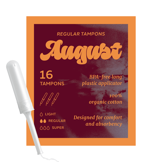 August - 16ct Sustainable Regular Tampons August