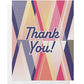 Thank You Triangles Geometric Greeting Card MASU