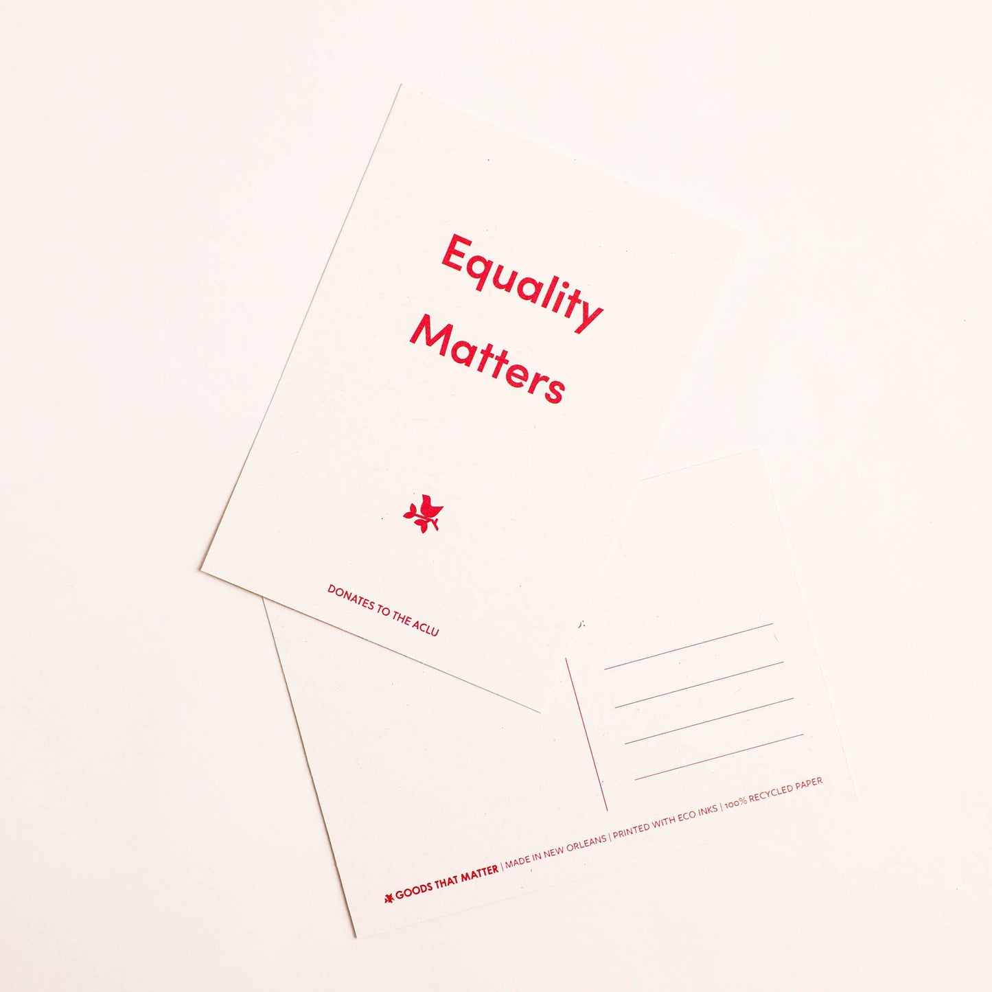 Goods That Matter - Equality Matters Postcard Goods That Matter