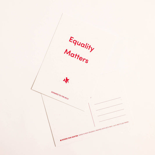 Goods That Matter - Equality Matters Postcard Goods That Matter