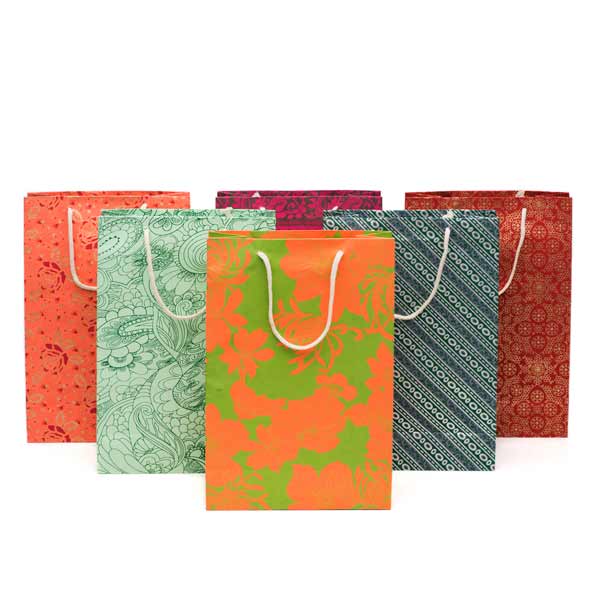 Eco-Friendly Gift Bag - Assorted Tall Matr Boomie Fair Trade