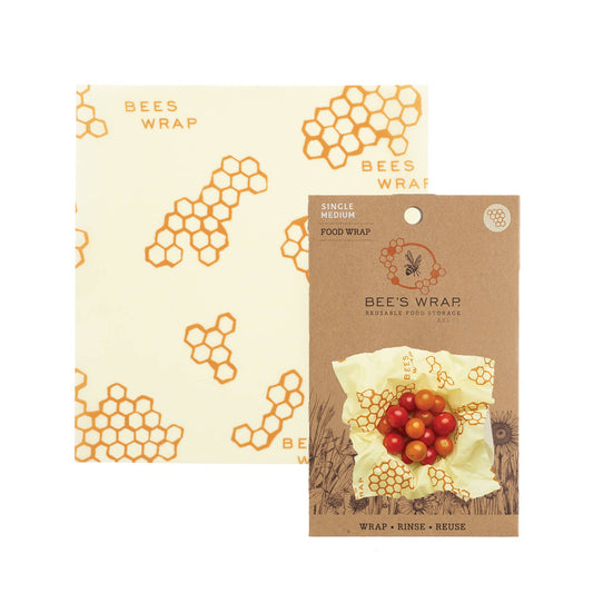 Bee's Wrap - Single Medium Wrap - Honeycomb Print Bee's Wrap