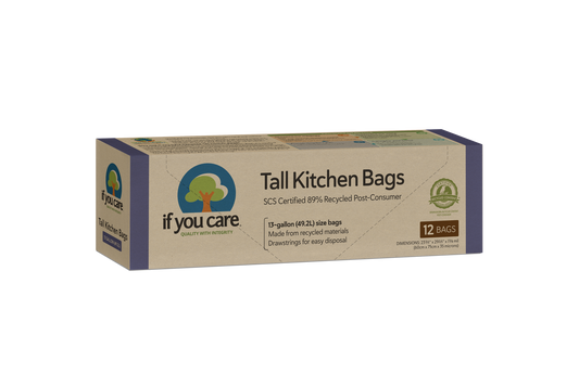 If You Care - 13 Gallon Certified 89% Recycled Post Consumer  Tall Kitchen If You Care