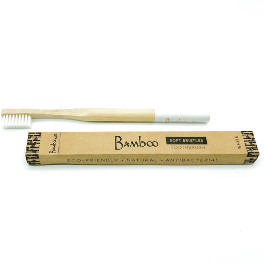 Bamboo Adult Toothbrush - White Bamboo Switch