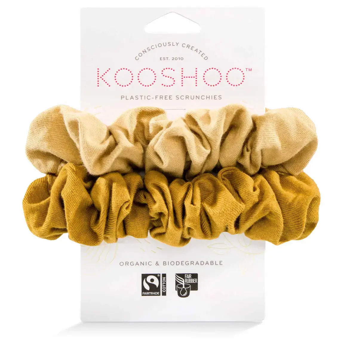 Plastic-free Scrunchies - Gold Sand Kooshoo