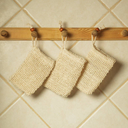 Sisal Soap Bag Cotton Bamboo Switch