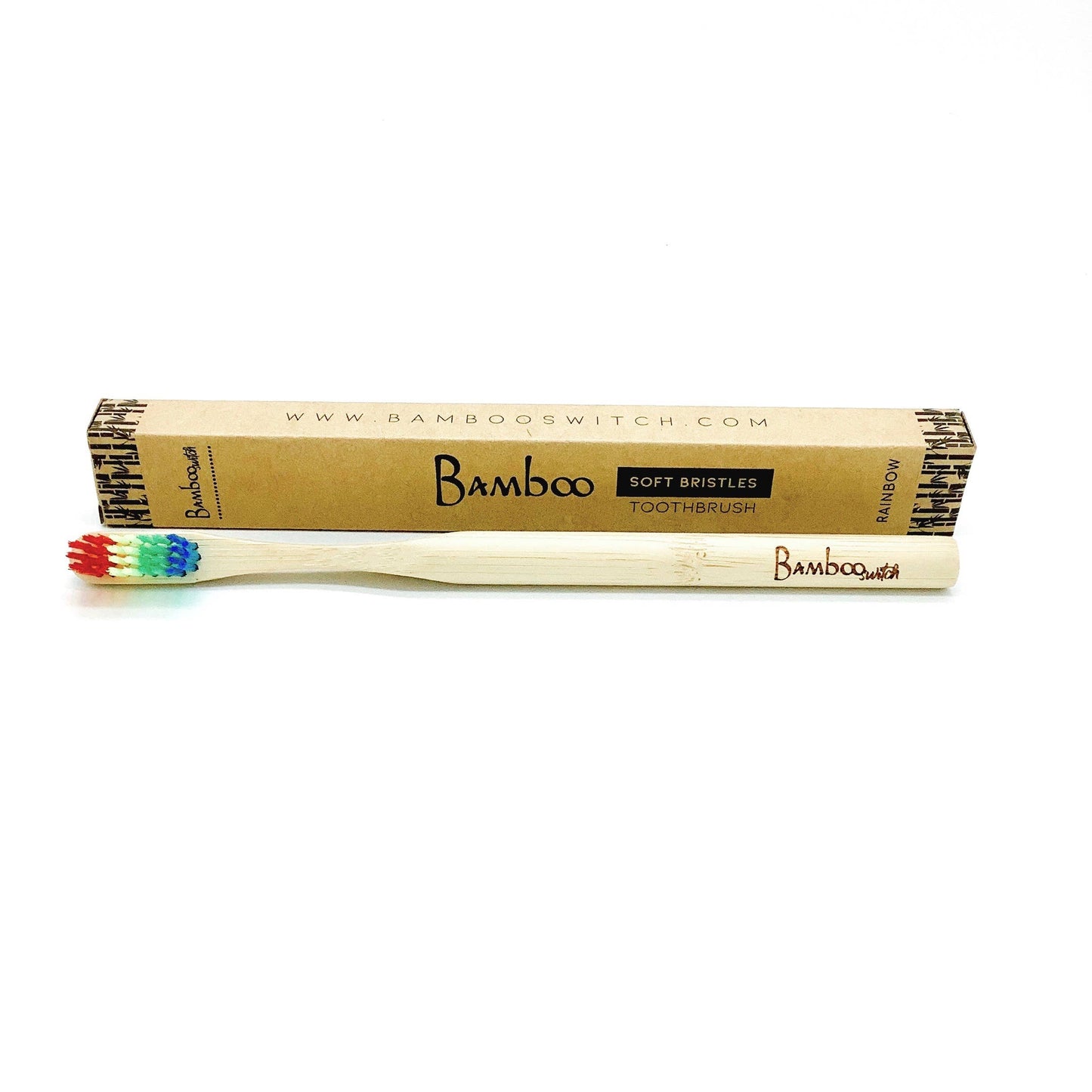Bamboo Adult Toothbrush - rainbow Bamboo Switch
