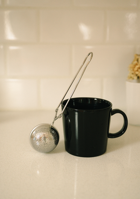Stainless Steel Tea Infuser / Strainer Bamboo Switch