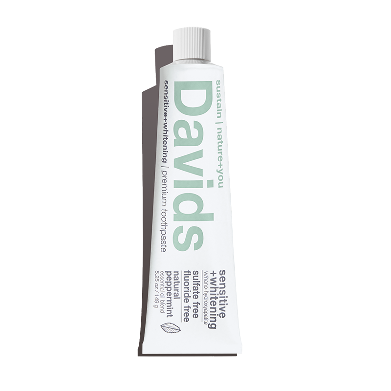 Davids Natural Toothpaste - Davids sensitive+whitening nano-hydroxyapatite premium tooth Davids Natural Toothpaste